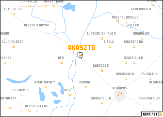 map of Akasztó