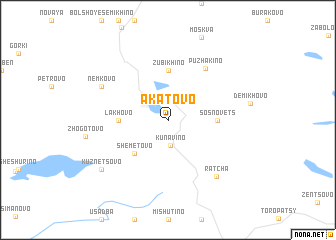 map of Akatovo