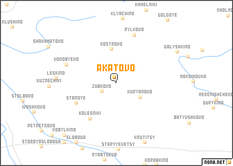 map of Akatovo