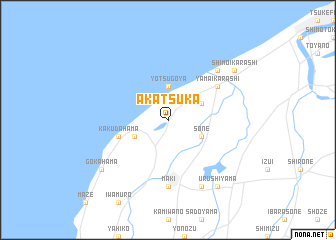 map of Akatsuka