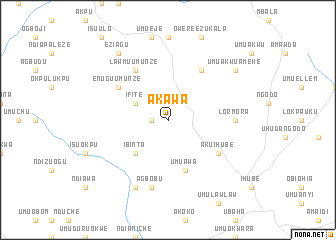 map of Akawa