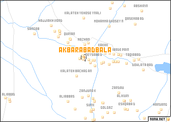 map of Akbarābād Bālā