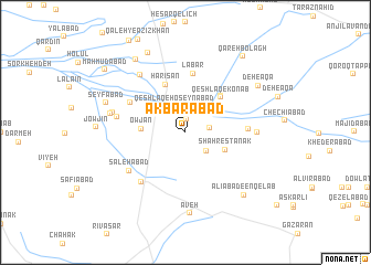 map of Akbarābād