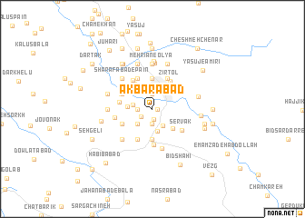 map of Akbarābād