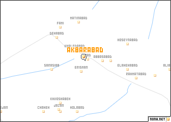 map of Akbarābād