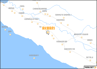 map of Akbarī