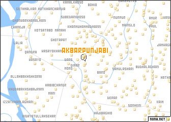 map of Akbar Punjābi