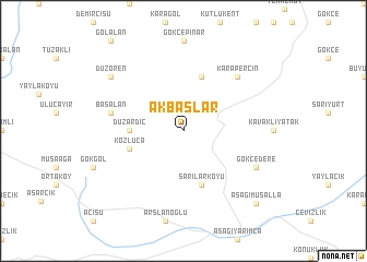 map of Akbaşlar