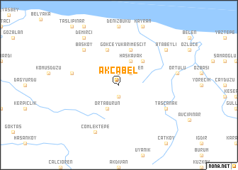 map of Akçabel