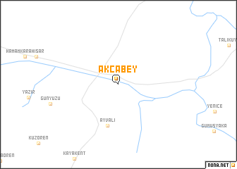 map of Akçabey