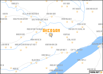 map of Akçadam