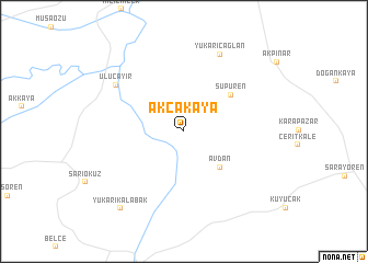 map of Akçakaya