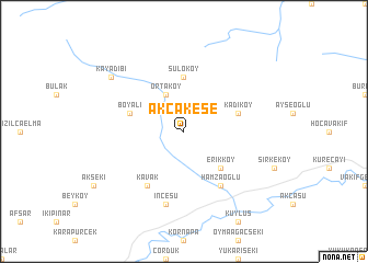 map of Akçakese