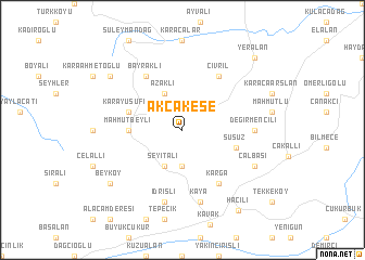map of Akçakese