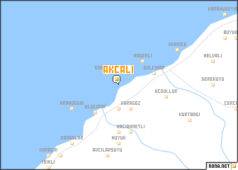 map of Akçalı