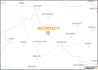 map of Akçamescit