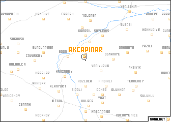 map of Akçapınar