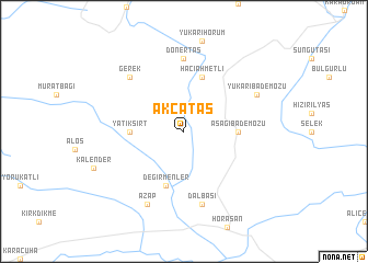 map of Akçataş
