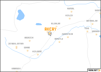 map of Akçay