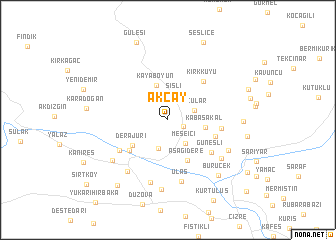 map of Akçay