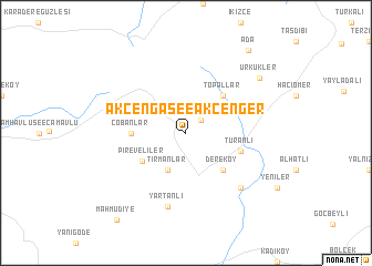 map of Akçenga see Akçenger