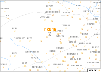 map of Akdağ