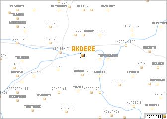 map of Akdere