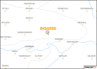 map of Akdurak