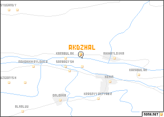 map of Ak-Dzhal