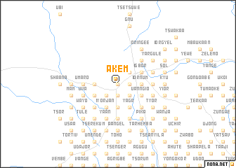 map of Akem