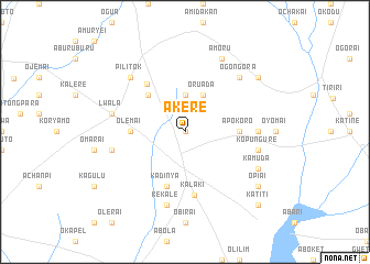 map of Akere