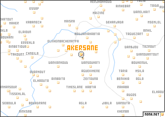 map of Akersane