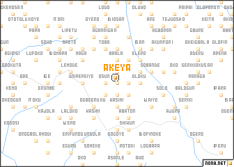 map of Akeya