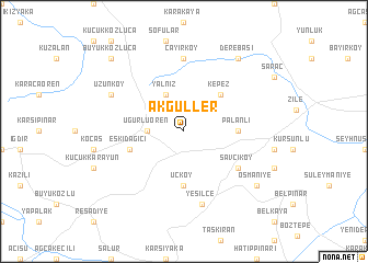 map of Akgüller