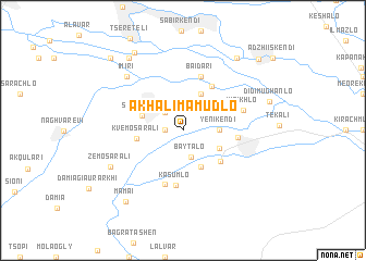 map of Akhali-Mamudlo