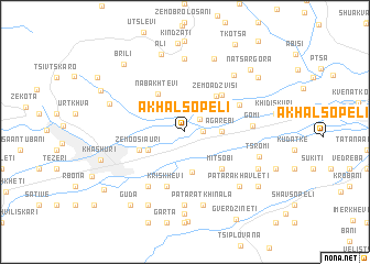 map of Akhalsopeli