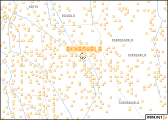 map of Akhānwāla
