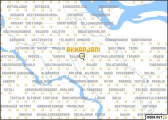 map of Ākharjāni