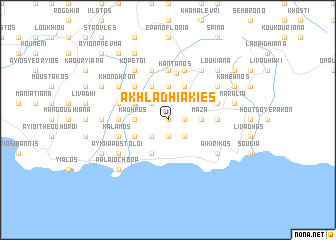 map of Akhladhiákies