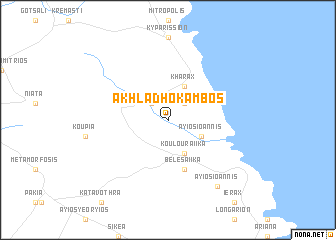 map of Akhladhókambos