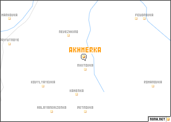 map of Akhmerka