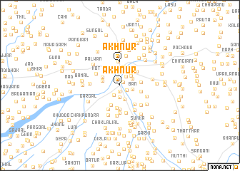 map of Akhnūr