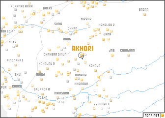 map of Akhori