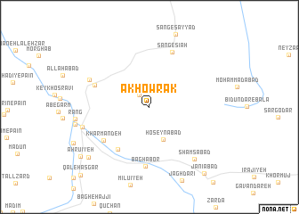 map of Ākhowrak
