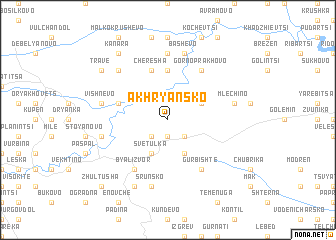 map of Akhryansko