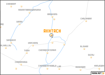 map of Ākhtāch