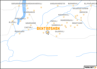 map of Akhtar Shāh