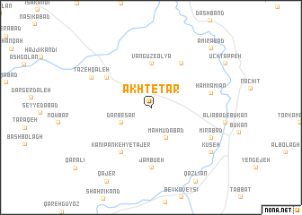 map of Akhtetar