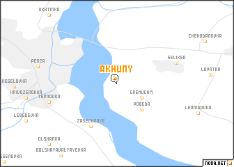 map of Akhuny