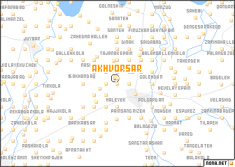 map of Ākhvor Sar